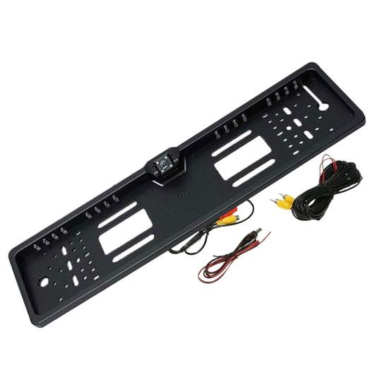 HD 1080P Европейская камера заднего вида с рамкой номерного знака автомобиля и ночным видением чёрный