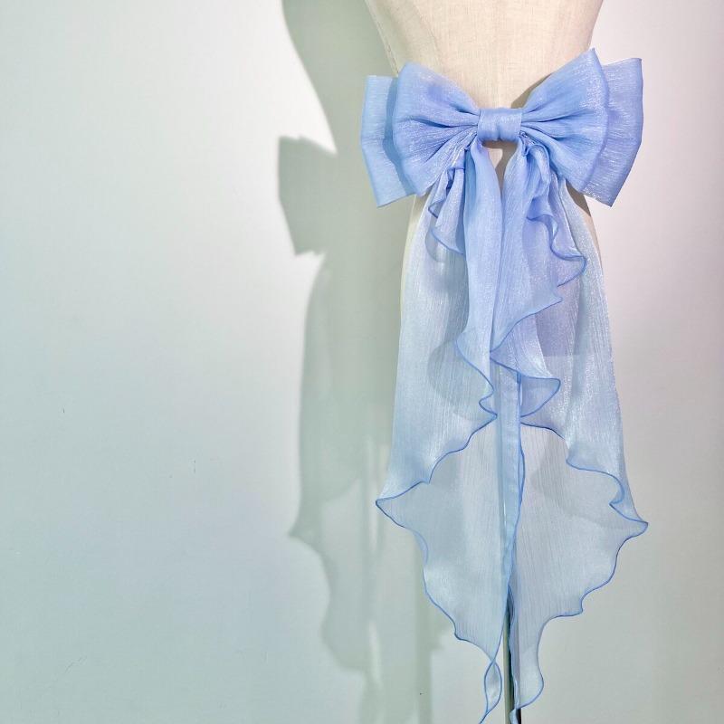 Trailing Bow Shiny Silk Double Layer Bowknot Detachable Decoration Lolita Dress Wedding Dresses Large Waist Accessories with Pin
Trailing Bow Shiny Silk Double Layer Bowknot Detachable Decoration Lolita Dress Wedding Dresses Large Waist Accessories with Pin
