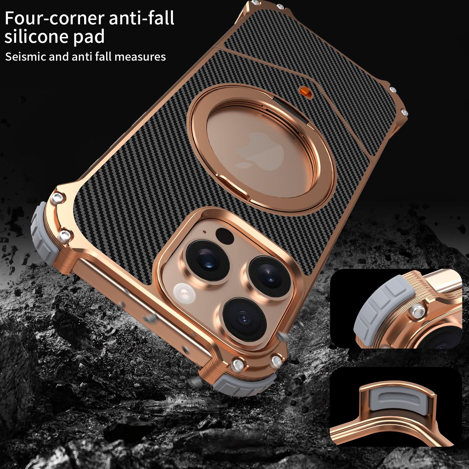 For iPhone 16 Pro Max Case Carbon Fiber Texture PU+Metal Boardless Phone Back Cover with Kickstand Brown
For iPhone 16 Pro Max Case Carbon Fiber Texture PU+Metal Boardless Phone Back Cover with Kickstand Brown
