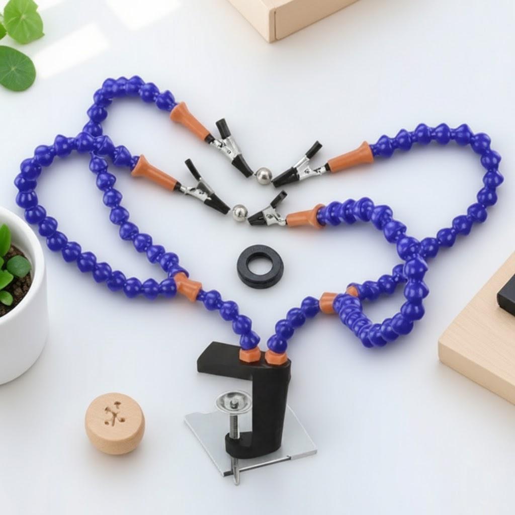 Plastic Table Clamp Set Soldering Iron Holder PCB Workstation Helping Hands for Electronics Repair
Plastic Table Clamp Set Soldering Iron Holder PCB Workstation Helping Hands for Electronics Repair