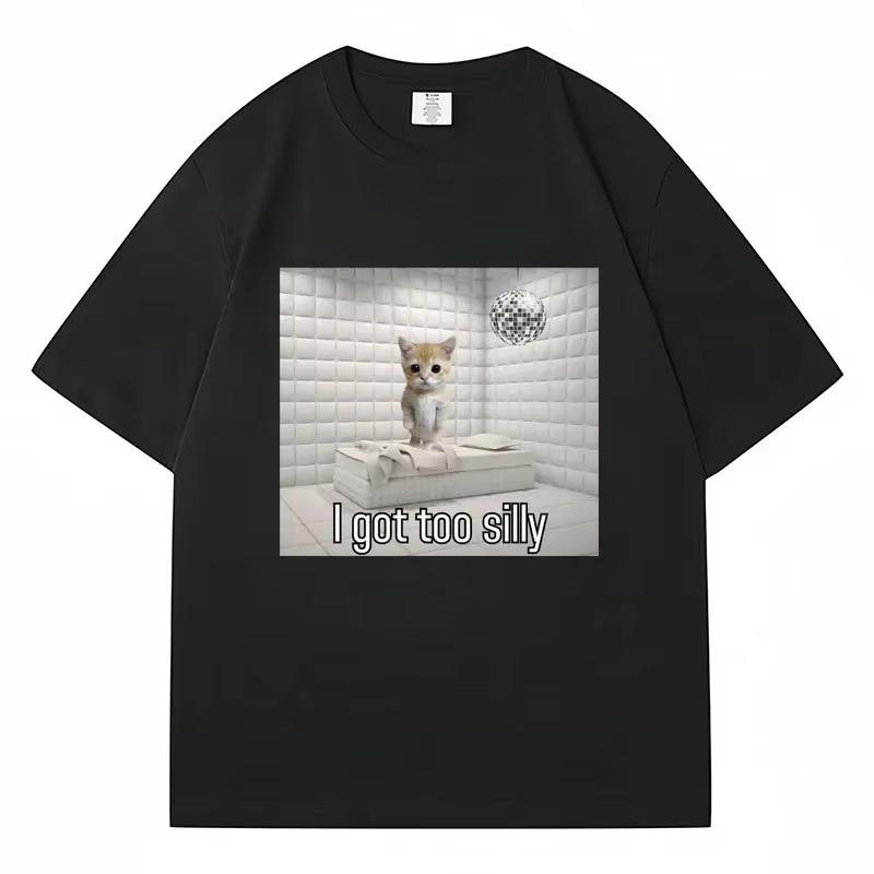I Got Too Silly Funny Sad Crying Cat Meme T Shirt Unisex Women Trendy Short Sleeve Tshirt Summer Sport Casual Oversized Streetwear 4XL
I Got Too Silly Funny Sad Crying Cat Meme T Shirt Unisex Women Trendy Short Sleeve Tshirt Summer Sport Casual Oversized Streetwear 4XL
