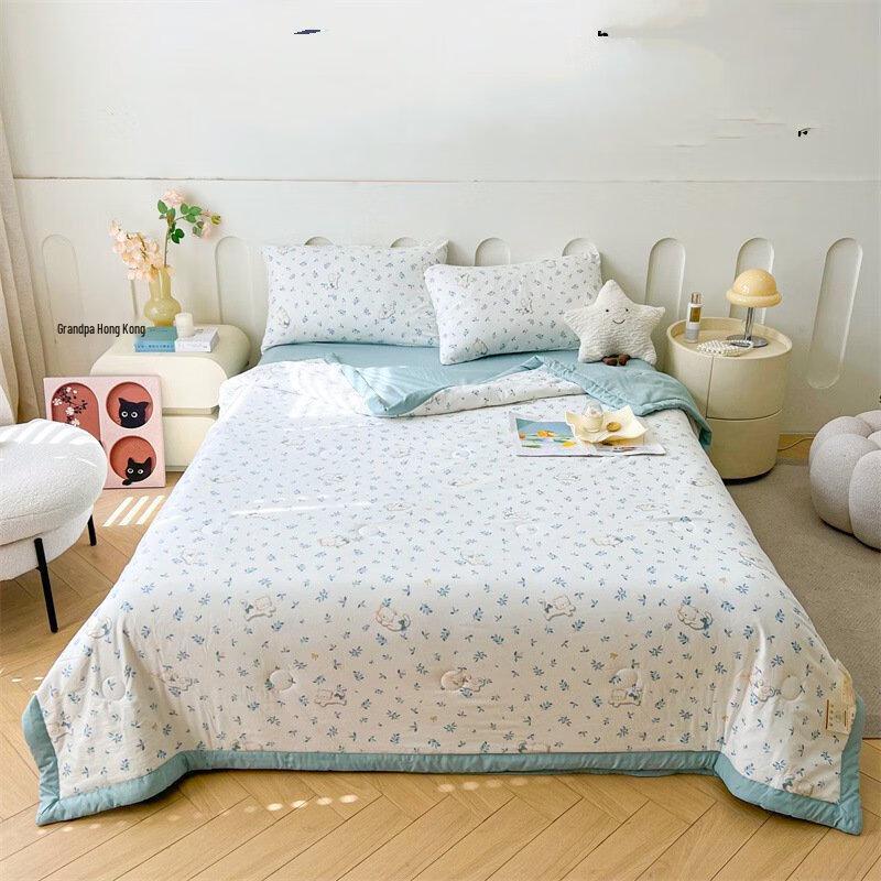 Shengbai Leaf Cat Machine Washable Cotton Summer Quilt
Shengbai Leaf Cat Machine Washable Cotton Summer Quilt