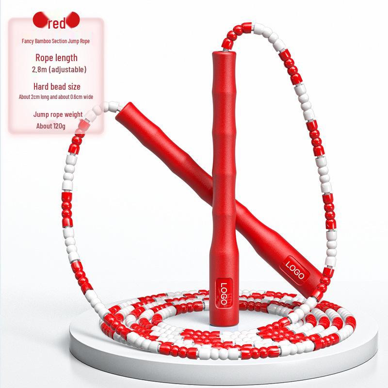 Bamboo Beaded Jump Rope for Adults & Kids - Fitness & School Use
Bamboo Beaded Jump Rope for Adults & Kids - Fitness & School Use