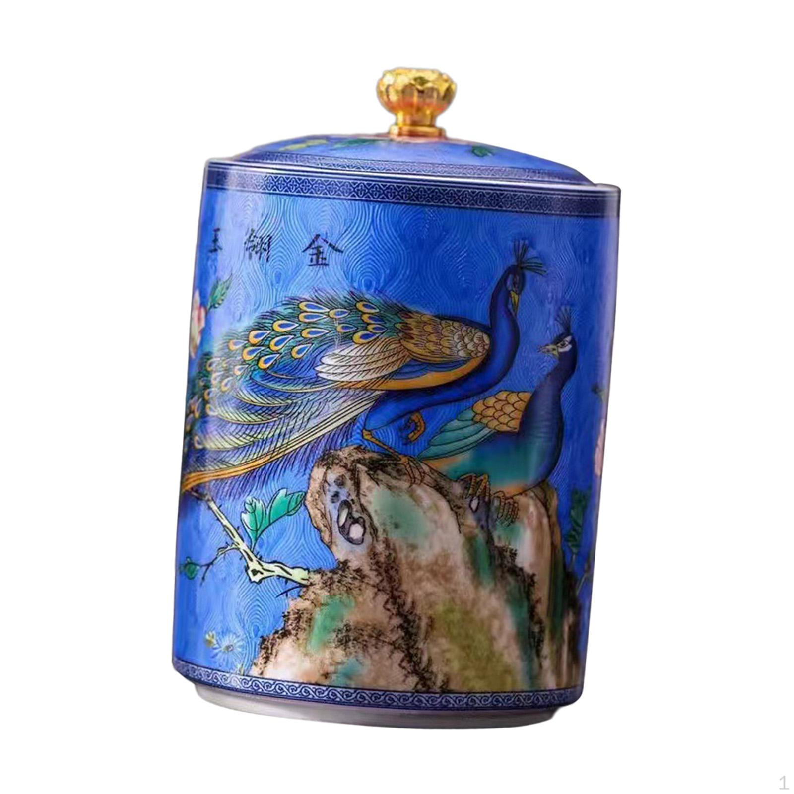 Ceramic Tea Canister Storage Bottle Jar Glazed Hand Painted Container Sealed синій
Ceramic Tea Canister Storage Bottle Jar Glazed Hand Painted Container Sealed синій