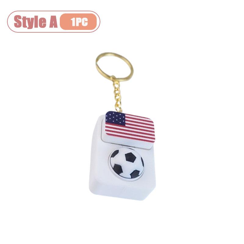 1-10PCS Soccer Fan Collectible Keychain Spinning Clicker Stress Relief Fidget Toy with Flag Pendant Memorial Gift
1-10PCS Soccer Fan Collectible Keychain Spinning Clicker Stress Relief Fidget Toy with Flag Pendant Memorial Gift