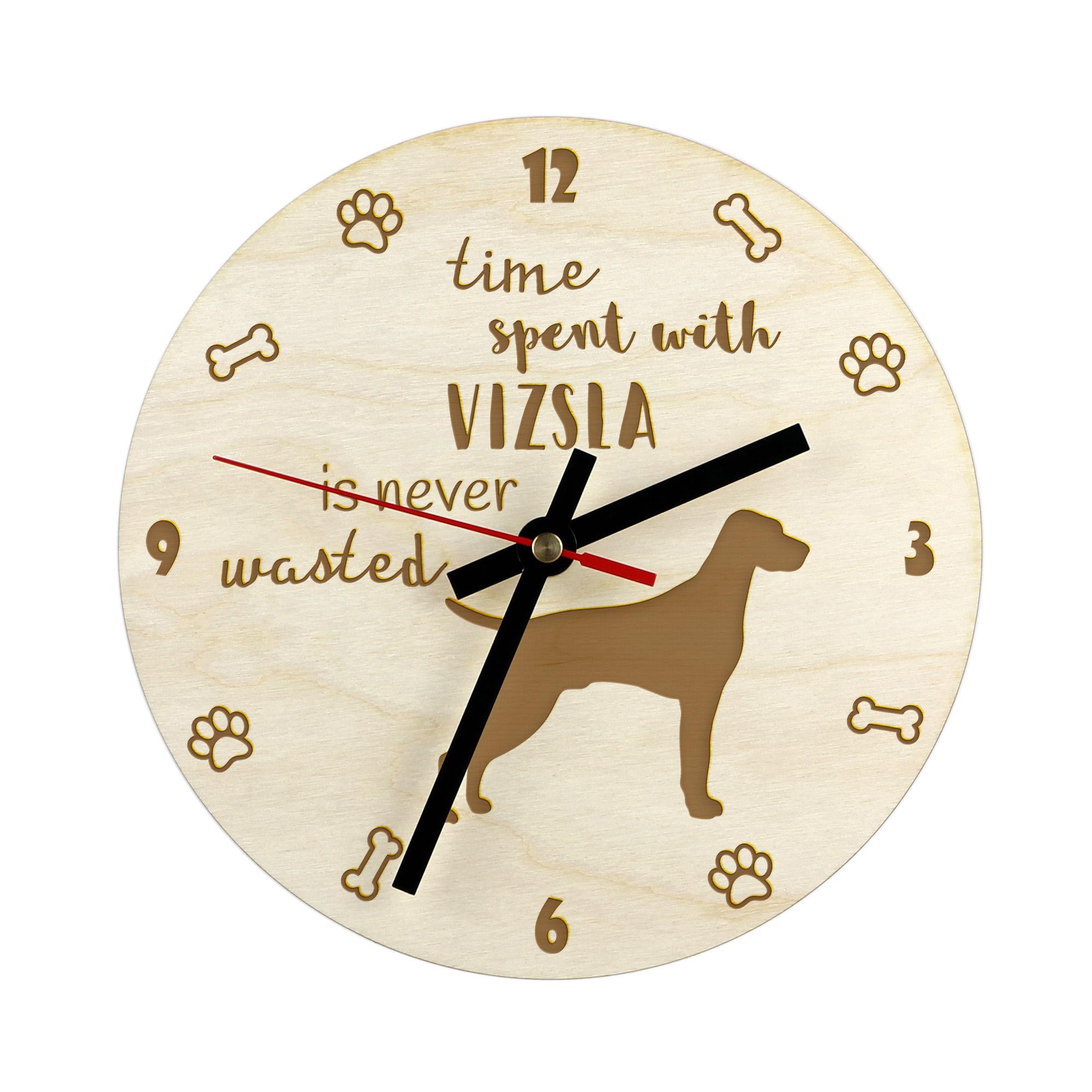 Vizsla I - clock with dog, wooden clock with engraving, personalised clock by Art-Dog
Vizsla I - clock with dog, wooden clock with engraving, personalised clock by Art-Dog