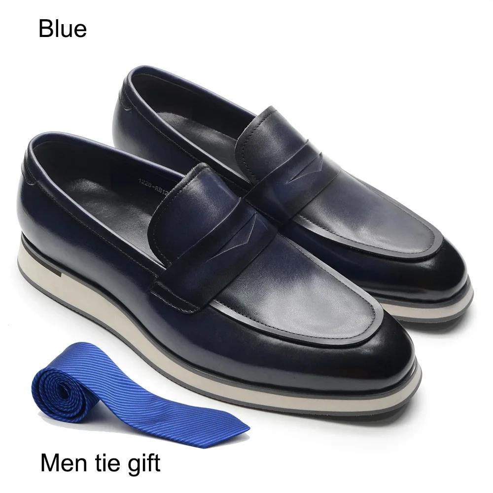 Classic Designer Men s Penny Loafer Sneakers Blue Black Genuine Leather Slip-on Business Wedding Flat Casual Dress Shoes for Men 38
Classic Designer Men s Penny Loafer Sneakers Blue Black Genuine Leather Slip-on Business Wedding Flat Casual Dress Shoes for Men 38