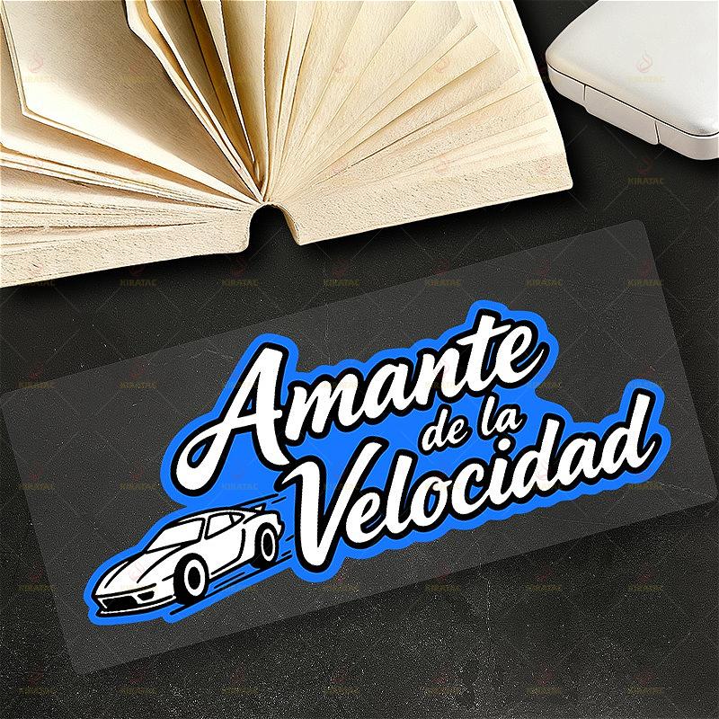 1pc New Original Amante De La Velocidad Car Stickers for Car Windows Trunk Motorcycle Fairings Scooters Waterproof Vinyl Decals 18x7.4cm
1pc New Original Amante De La Velocidad Car Stickers for Car Windows Trunk Motorcycle Fairings Scooters Waterproof Vinyl Decals 18x7.4cm