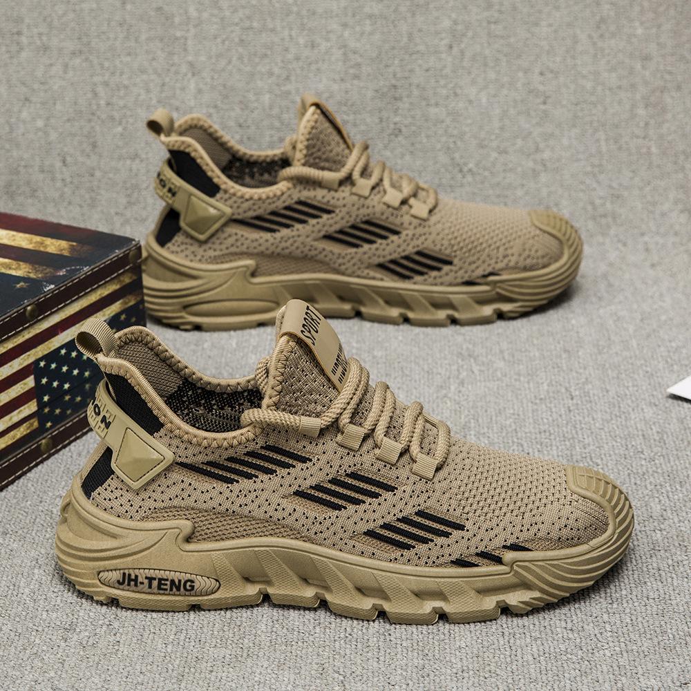 Для мужской обуви больших размеров, дышащая сетка fly-knit, резиновая подошва, нескользящая и износостойкая, модная, повседневная, универсальная обувь 48 темно-коричневого
Для мужской обуви больших размеров, дышащая сетка fly-knit, резиновая подошва, нескользящая и износостойкая, модная, повседневная, универсальная обувь 48 темно-коричневого