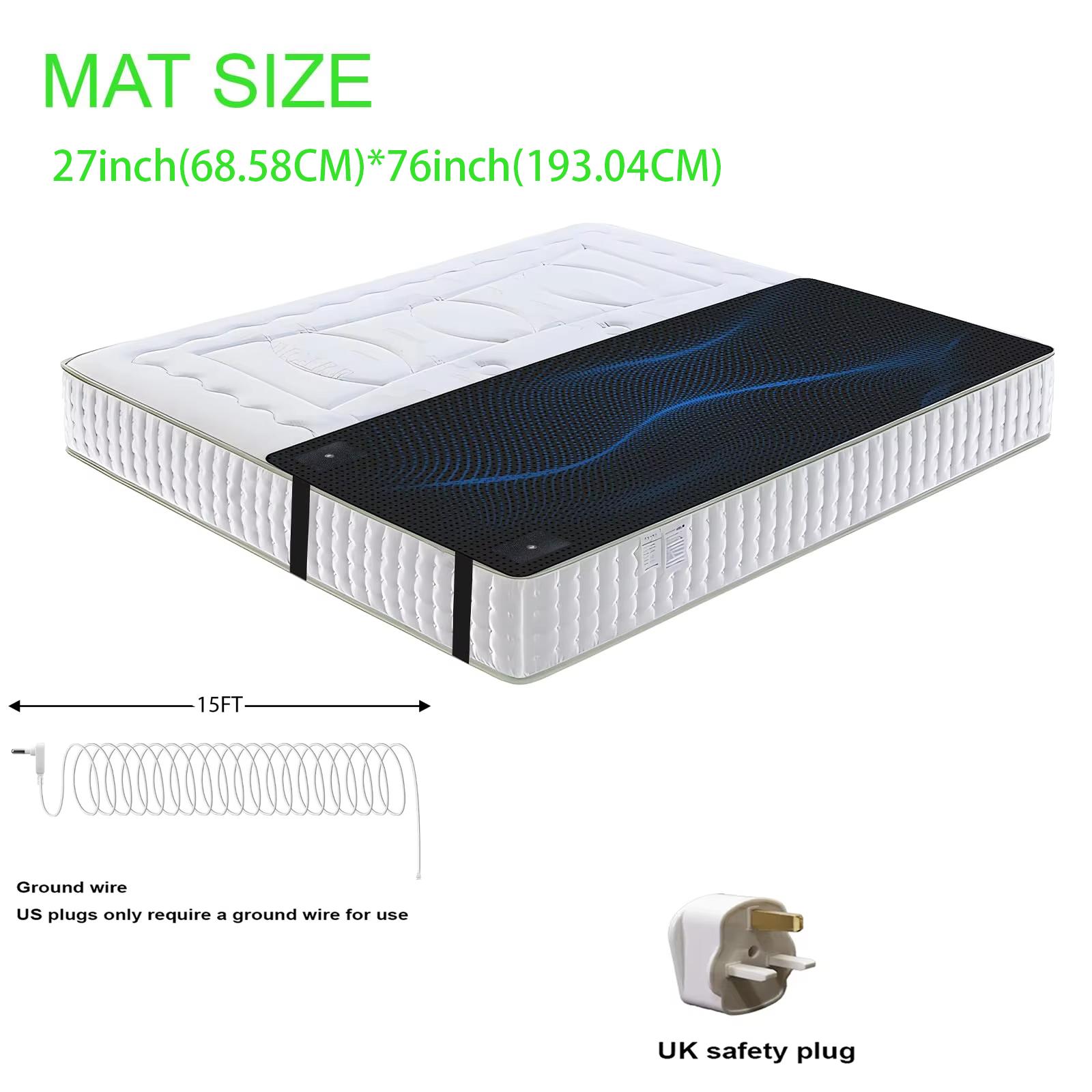 Килимок для заземлення 27×76 дюймів для кращого сну, полегшення болю та зменшення стресу - Килимок для заземлення зі шнуром заземлення, ідеальний для сну UK Plug чорний
Килимок для заземлення 27×76 дюймів для кращого сну, полегшення болю та зменшення стресу - Килимок для заземлення зі шнуром заземлення, ідеальний для сну UK Plug чорний