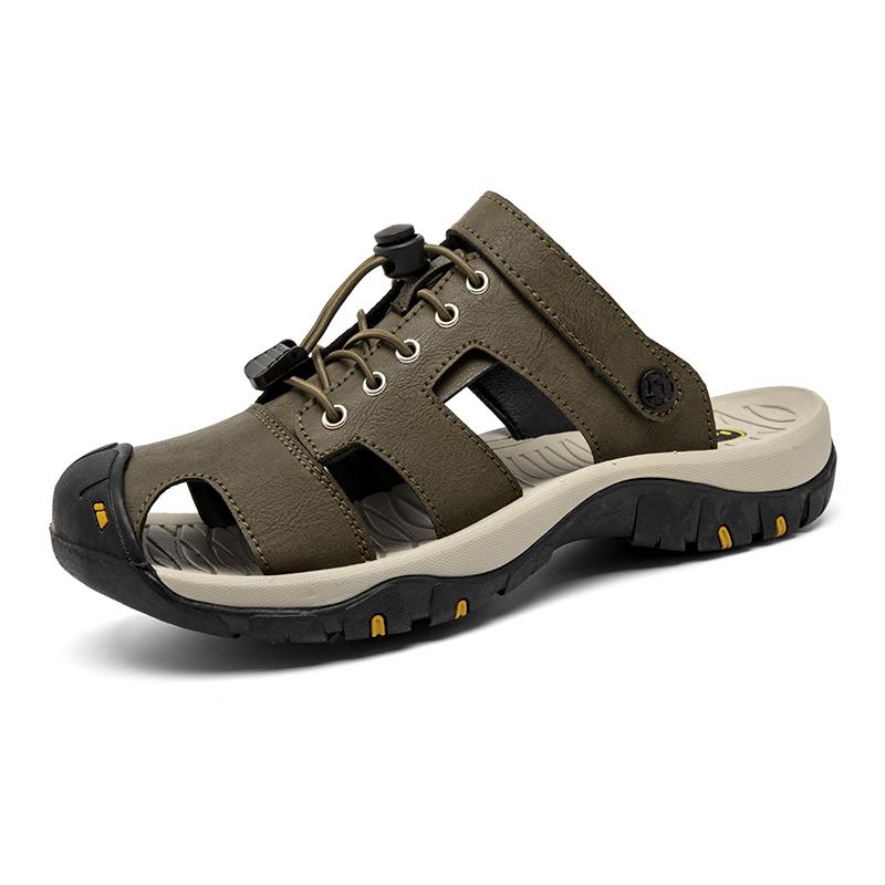 Leather Slippers Summer Beach Shoes Breathable Half Drag Casual Slip on Flats Comfortable Man Sandals Outdoor Slides 47 хакі
Leather Slippers Summer Beach Shoes Breathable Half Drag Casual Slip on Flats Comfortable Man Sandals Outdoor Slides 47 хакі