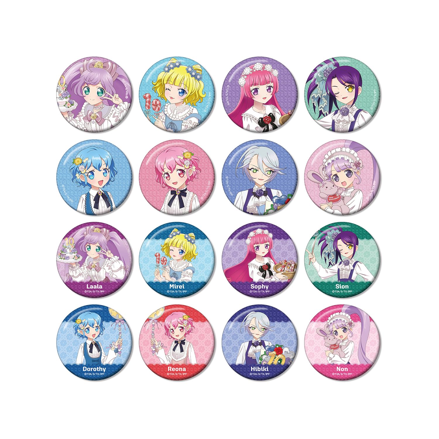 PriPara 10-й юбилей Оригинальная иллюстрация Версия Цветочного фестиваля. Торговые Значки-Броши Блестящие Коробка из 16 штук
PriPara 10-й юбилей Оригинальная иллюстрация Версия Цветочного фестиваля. Торговые Значки-Броши Блестящие Коробка из 16 штук