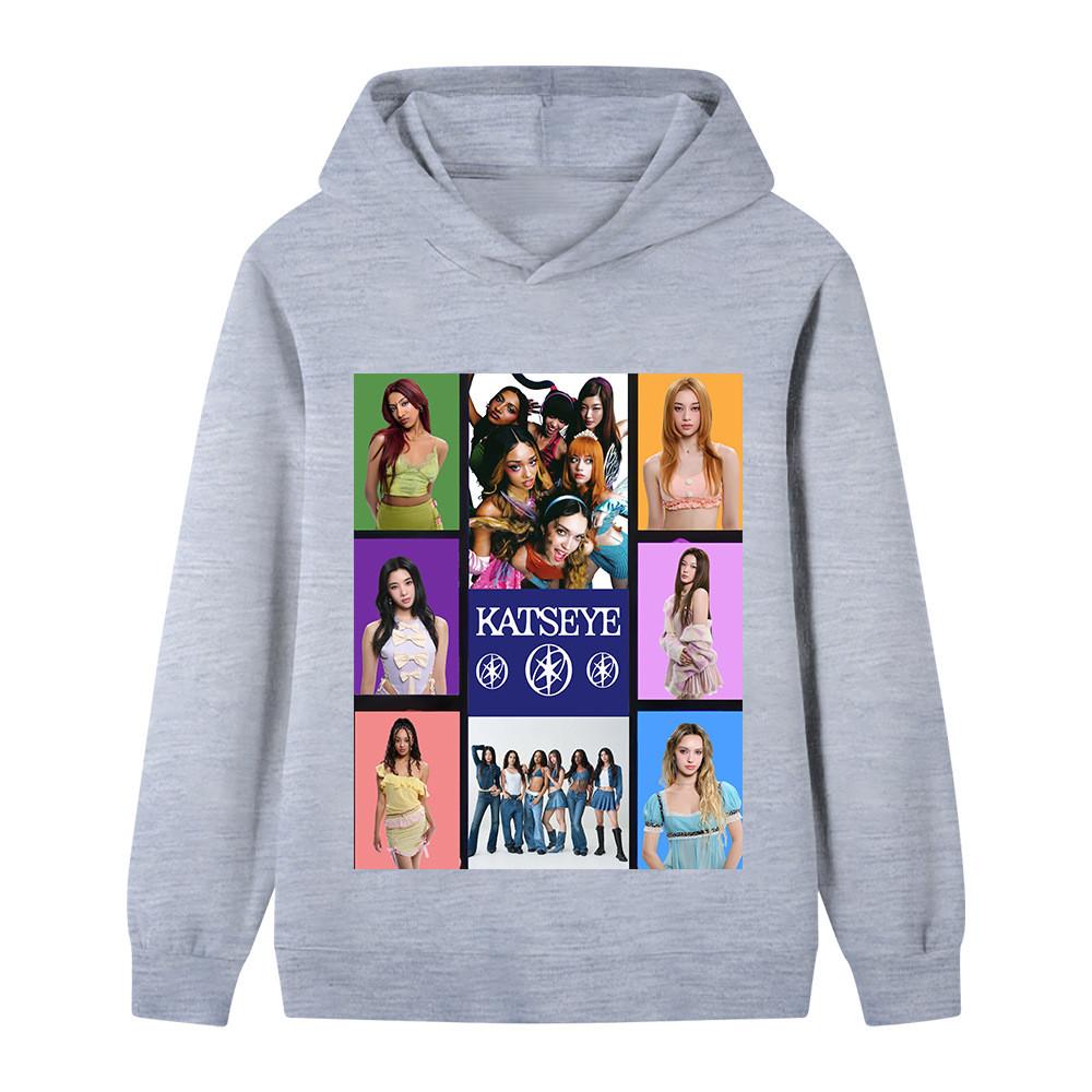 B1316 Children Girls KATSEYE Printed Casual Long Sleeves Sweatshirt Hoodie Top 140cm сірий
B1316 Children Girls KATSEYE Printed Casual Long Sleeves Sweatshirt Hoodie Top 140cm сірий
