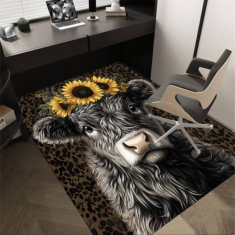 1PC Cow Sunflower Non-Slip Floor Carpet Compatible for Office&Living Room&Bedroom&Dining room - Flat - Weave Machine-S0326 60cm by 90cm
1PC Cow Sunflower Non-Slip Floor Carpet Compatible for Office&Living Room&Bedroom&Dining room - Flat - Weave Machine-S0326 60cm by 90cm