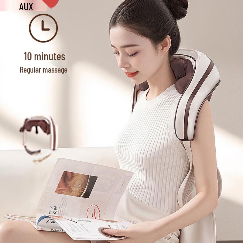 Aux 8-Head Rechargeable Neck and Shoulder Massager with Heat
Aux 8-Head Rechargeable Neck and Shoulder Massager with Heat