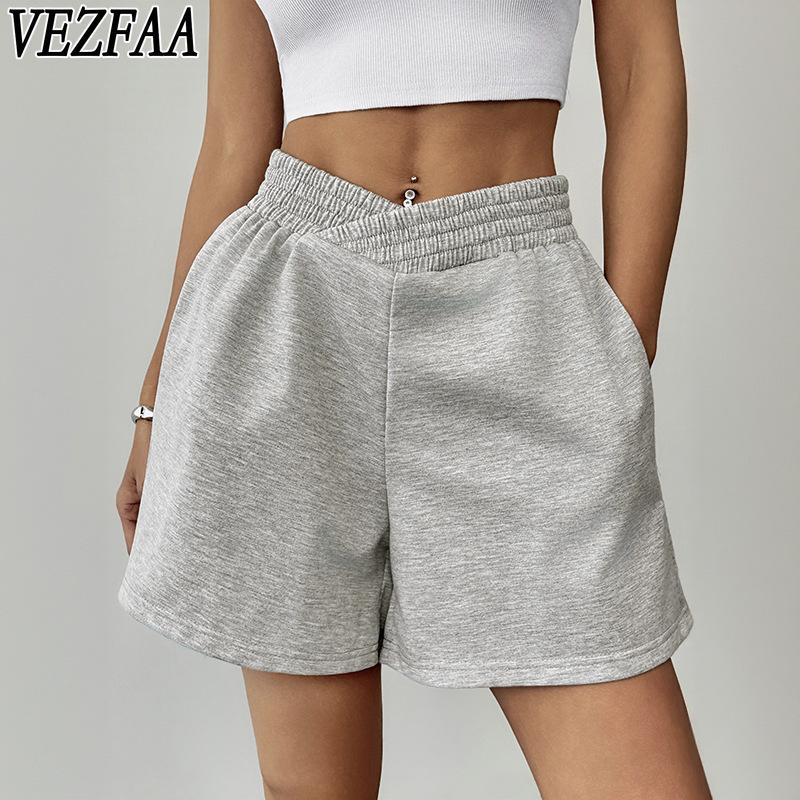 VEZFAA Women s Fashion Casual Solid Color Print High Waist Sport Shorts S светло-серый
VEZFAA Women s Fashion Casual Solid Color Print High Waist Sport Shorts S светло-серый