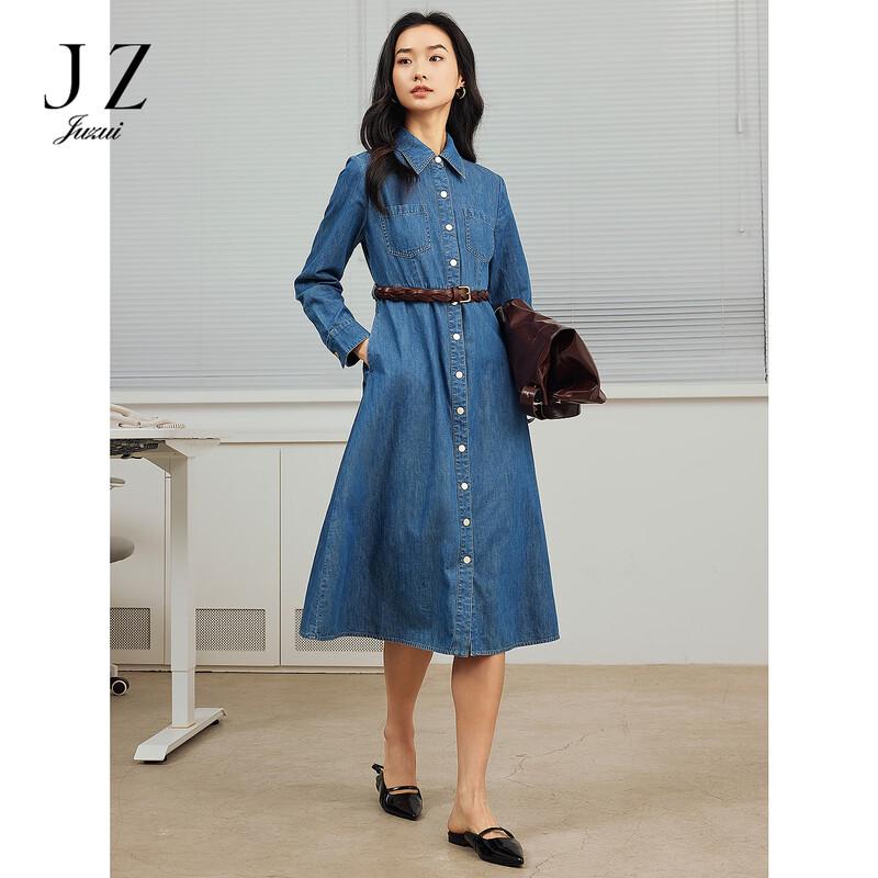 JUZUI Women s 2025 Spring Classic Denim Shirt Dress M
JUZUI Women s 2025 Spring Classic Denim Shirt Dress M