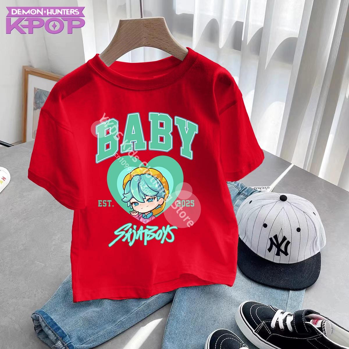 KPop Demon Hunters Saja Boys Kids Clothing Summer Cartoon Derpy Tiger Clothes Fashion Boys T-shirt Cotton Children s T Shirts 110
KPop Demon Hunters Saja Boys Kids Clothing Summer Cartoon Derpy Tiger Clothes Fashion Boys T-shirt Cotton Children s T Shirts 110