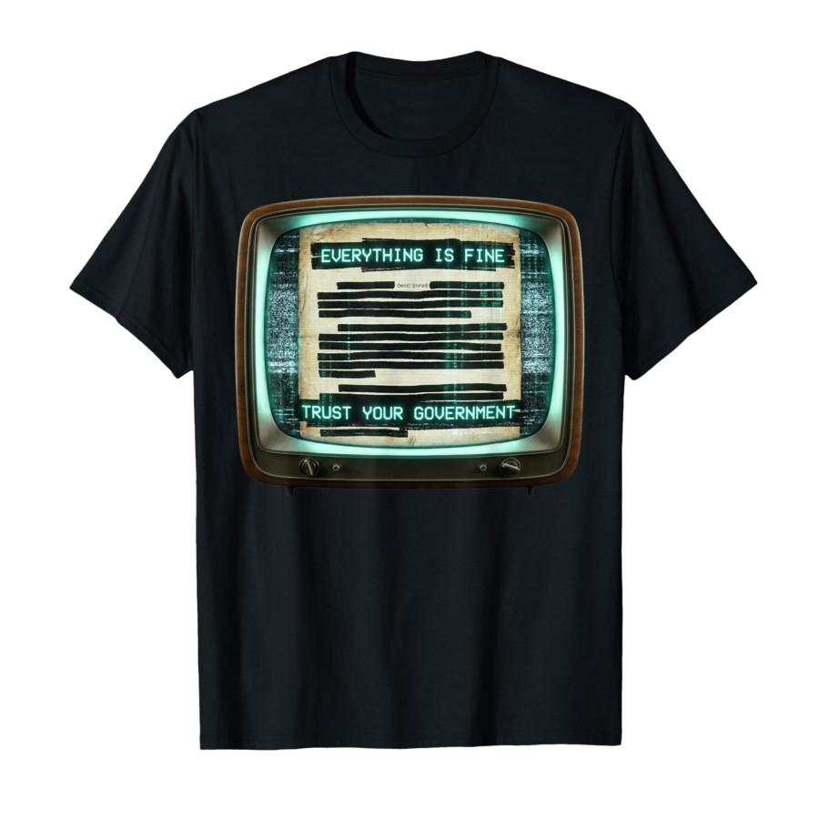 Everything is Fine Trust Your Government Redacted Document T-shirt For Men Women 100% Cotton T Shirts Short Sleeve Tops 0304-... S разноцветный
Everything is Fine Trust Your Government Redacted Document T-shirt For Men Women 100% Cotton T Shirts Short Sleeve Tops 0304-... S разноцветный