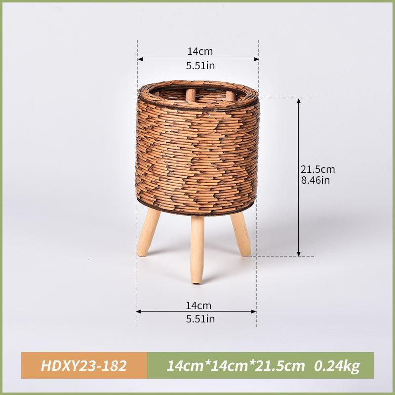 Rattan Woven Flower Basket Stand for Living Room or Balcony Ornaments.
Rattan Woven Flower Basket Stand for Living Room or Balcony Ornaments.