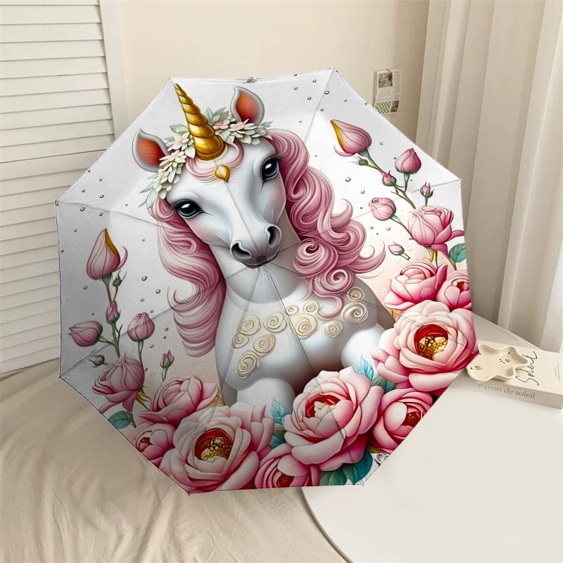 1PC unicorn flowersAutomatic Open/Close Umbrella with Windproof, 8-Rib Sturdy Canopy, Durable Ribs, Fashionable Design1285A
1PC unicorn flowersAutomatic Open/Close Umbrella with Windproof, 8-Rib Sturdy Canopy, Durable Ribs, Fashionable Design1285A
