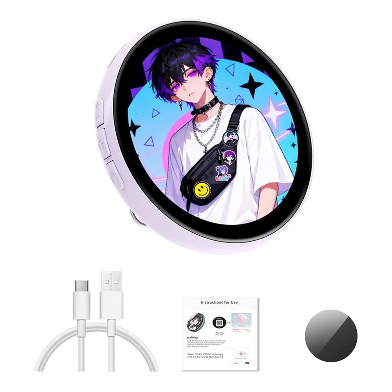 Electronic Digital Badge 1.85-inch HD Display Screen Badges Pin,Smart Cyber Badge for Anime Football Fans Cosplay & Concert Gifts фіолетовий
Electronic Digital Badge 1.85-inch HD Display Screen Badges Pin,Smart Cyber Badge for Anime Football Fans Cosplay & Concert Gifts фіолетовий