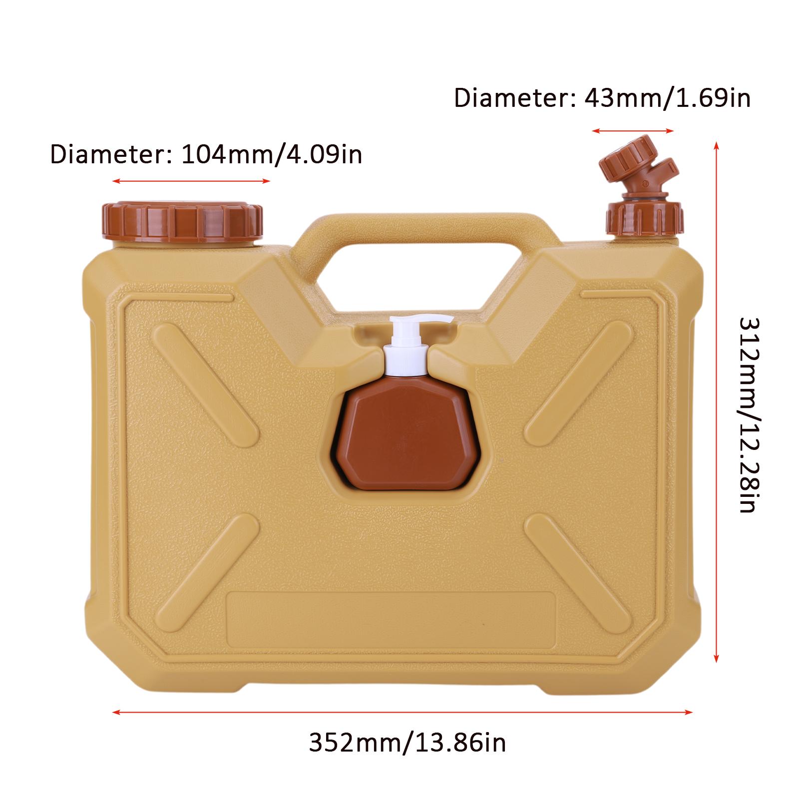 12L 18L Portable Water Jug with Spigot and Hand Sanitizer Bottle No Leakage Camping Bucket for Vehicle Car Outdoor Hiking Picnic
12L 18L Portable Water Jug with Spigot and Hand Sanitizer Bottle No Leakage Camping Bucket for Vehicle Car Outdoor Hiking Picnic