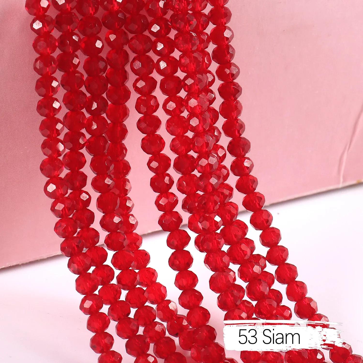 2mm 4mm 6mm 8mm Rondelle Austria Crystal Beads Faceted Glass Beads Loose Spacer Beads for DIY Bracelet Garment Making 4mm-About125pcs
2mm 4mm 6mm 8mm Rondelle Austria Crystal Beads Faceted Glass Beads Loose Spacer Beads for DIY Bracelet Garment Making 4mm-About125pcs