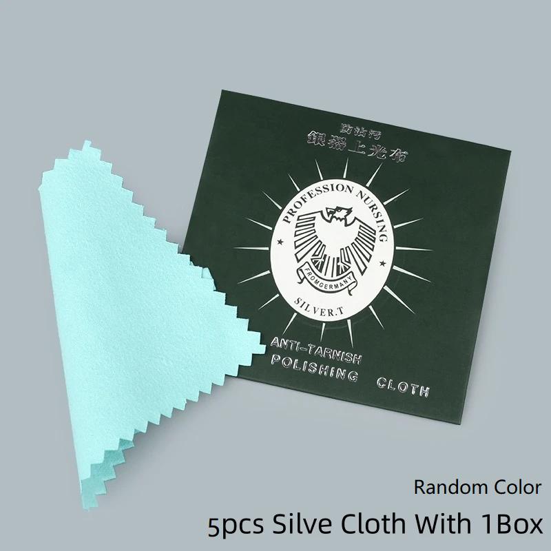 10Pcs Silver Polishing Cloths Soft Jewelry Cleaning Cloth for Sterling Silver Gold Platinum Individually Wrapped Random Color
10Pcs Silver Polishing Cloths Soft Jewelry Cleaning Cloth for Sterling Silver Gold Platinum Individually Wrapped Random Color