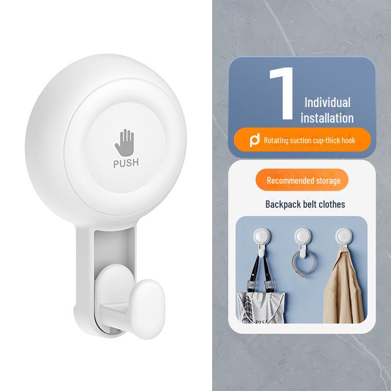 Rotating Vacuum Suction Cup Hook - Strong Load Bearing, Traceless Adhesive for Bathroom, Kitchen, and Door.
Rotating Vacuum Suction Cup Hook - Strong Load Bearing, Traceless Adhesive for Bathroom, Kitchen, and Door.
