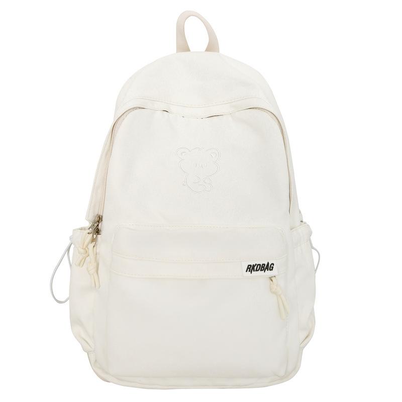 School bag for women s new junior high school students backpack simple large capacity primary school students backpack men білий
School bag for women s new junior high school students backpack simple large capacity primary school students backpack men білий