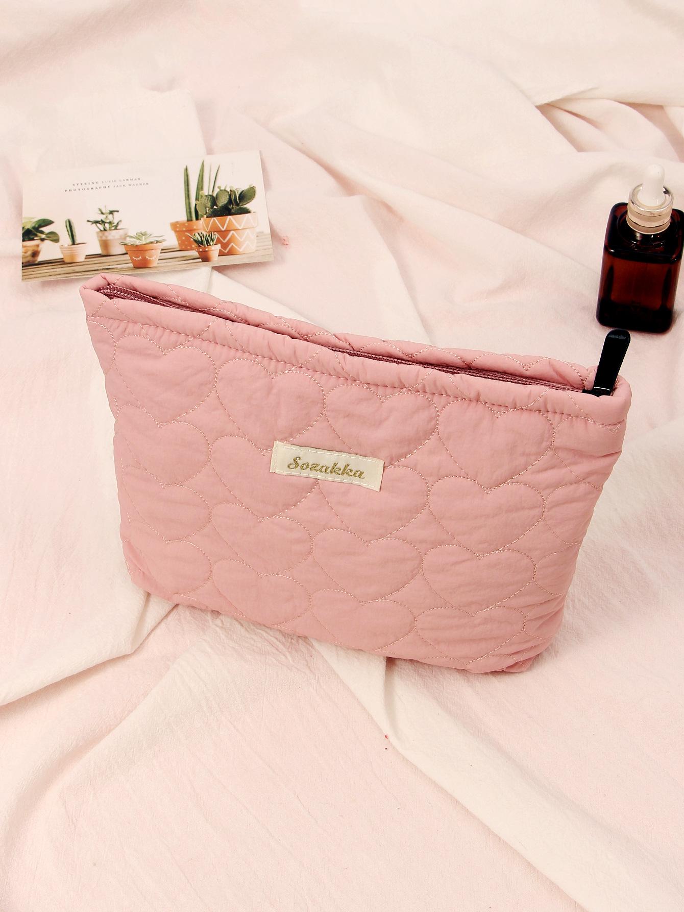 Fashion Macaroon Women Heart Quilting Makeup Bag Large Capacity Cute Toiletry Cosmetic Storage Pouch Handbag Travel Make Up Bag розовый
Fashion Macaroon Women Heart Quilting Makeup Bag Large Capacity Cute Toiletry Cosmetic Storage Pouch Handbag Travel Make Up Bag розовый