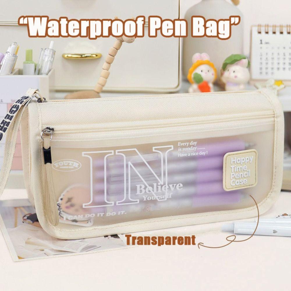 Transparent Pen Bag Double-layer Pen Box High Quality Stationery Organizer School Office зелений
Transparent Pen Bag Double-layer Pen Box High Quality Stationery Organizer School Office зелений