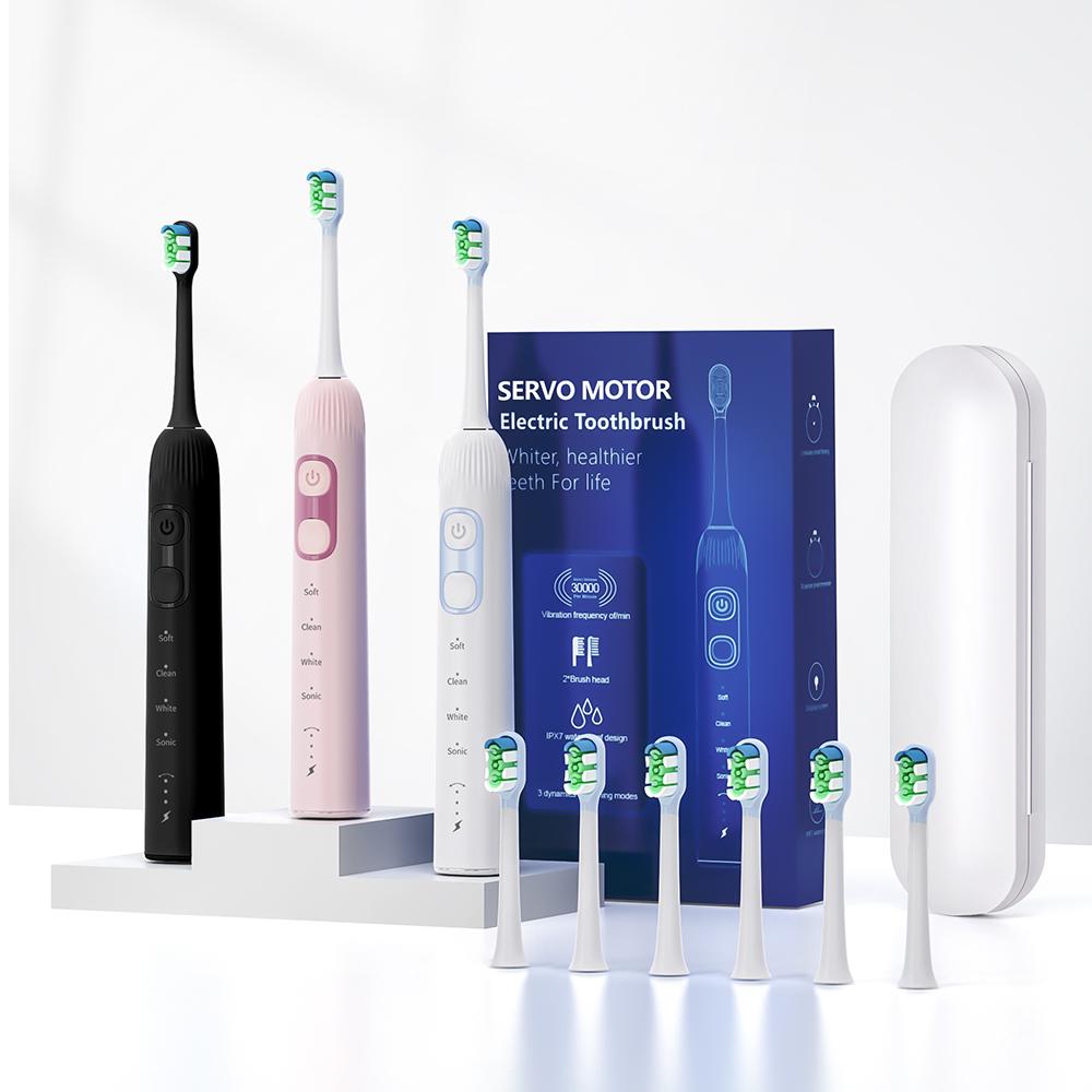 Sarmocare Sonic Electric Toothbrush With 6 Replaceable Brush Heads IPX7 Waterproof For Adult Electronic Teeth Tooth Brush рожевий
Sarmocare Sonic Electric Toothbrush With 6 Replaceable Brush Heads IPX7 Waterproof For Adult Electronic Teeth Tooth Brush рожевий