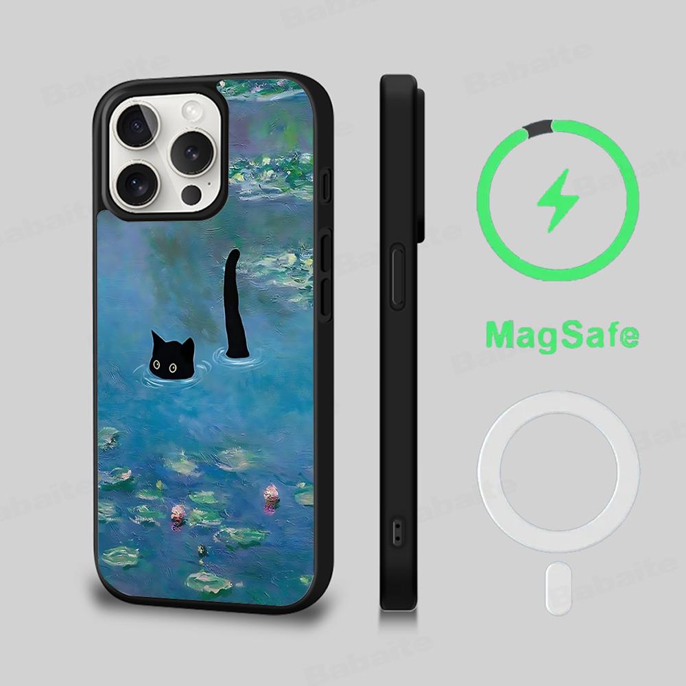 Cartoon Animal Black Cat Oil Painting Phone Case Magnetic Case For IPhone 16 14 13 12 11 15 Pro Max Plus For Magsafe Cover iPhone 11
Cartoon Animal Black Cat Oil Painting Phone Case Magnetic Case For IPhone 16 14 13 12 11 15 Pro Max Plus For Magsafe Cover iPhone 11