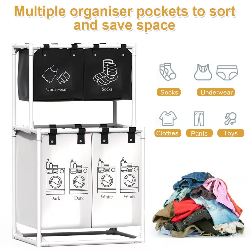 Dirty Clothes Hamper 2/3 Layer Clothing Storage Rack Waterproof for Laundry Room 1
Dirty Clothes Hamper 2/3 Layer Clothing Storage Rack Waterproof for Laundry Room 1