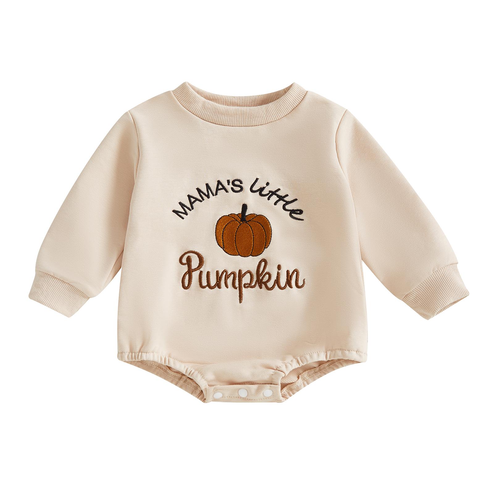 Baby Boy Girl Halloween Romper Pumpkin Letter Embroidered Long Sleeve Sweatshirt Jumpsuit Cute Fall 0-3M бежевый
Baby Boy Girl Halloween Romper Pumpkin Letter Embroidered Long Sleeve Sweatshirt Jumpsuit Cute Fall 0-3M бежевый
