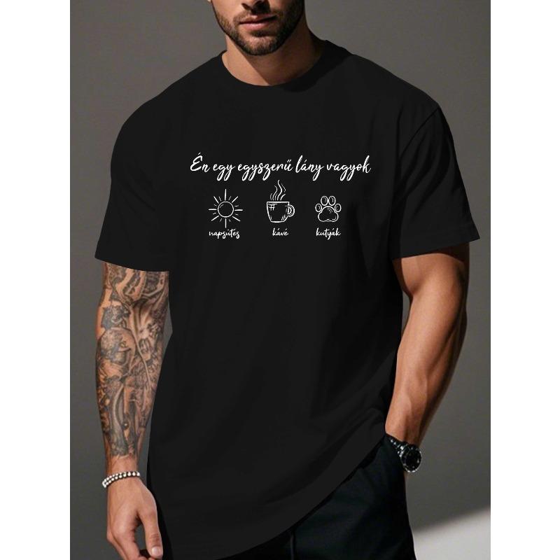 European Size Plus Size Men S Summer T-Shirt | Fun Sayings Prints Graphic Print Short Sleeve Tees, Casual Crew Neck Tops for Daily Life, Big &Tall Fit XL чорний
European Size Plus Size Men S Summer T-Shirt | Fun Sayings Prints Graphic Print Short Sleeve Tees, Casual Crew Neck Tops for Daily Life, Big &Tall Fit XL чорний