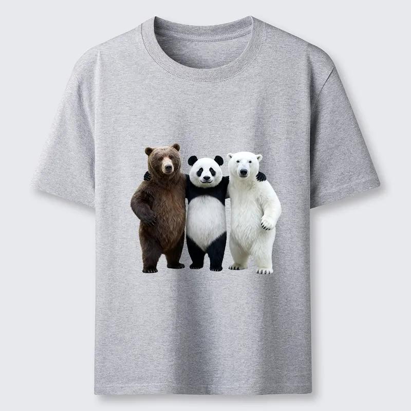 Three Bears Stand Together TShirt Unisexs and Womens New Summer Cotton Clothing Harajuku Fashion Round Neck Short Sleeve Top L
Three Bears Stand Together TShirt Unisexs and Womens New Summer Cotton Clothing Harajuku Fashion Round Neck Short Sleeve Top L