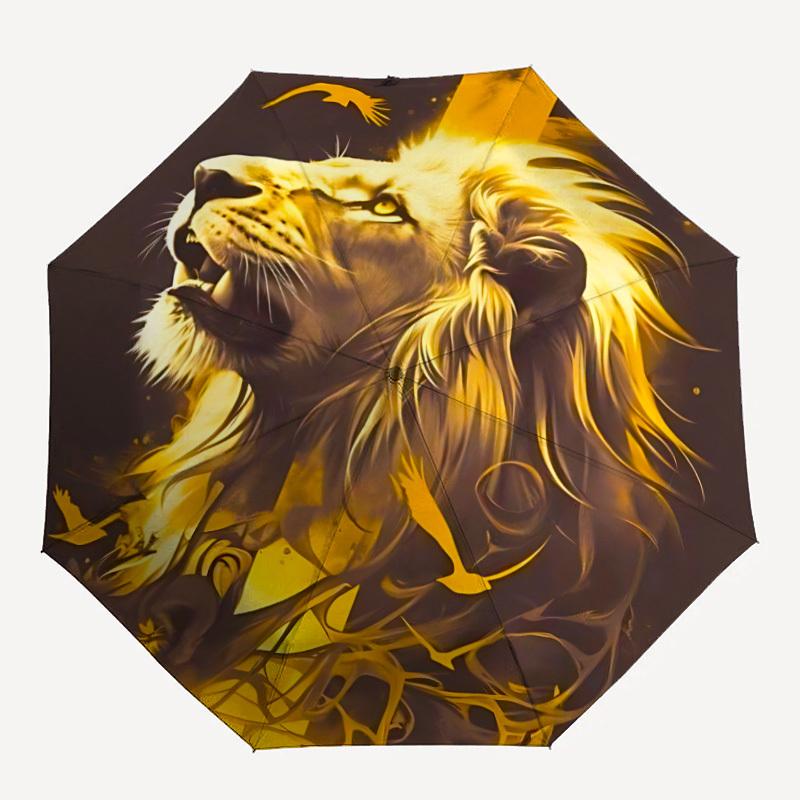 1pc Lion Majesty Automatic Folding Umbrella Portable Collapsible Umbrella for All Seasons, 8-Rib Durable Construction, Perfect Gift 037
1pc Lion Majesty Automatic Folding Umbrella Portable Collapsible Umbrella for All Seasons, 8-Rib Durable Construction, Perfect Gift 037