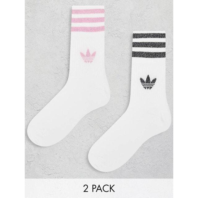 Белые носки среднего кроя adidas Originals Trefoil (2 пары)
Белые носки среднего кроя adidas Originals Trefoil (2 пары)
