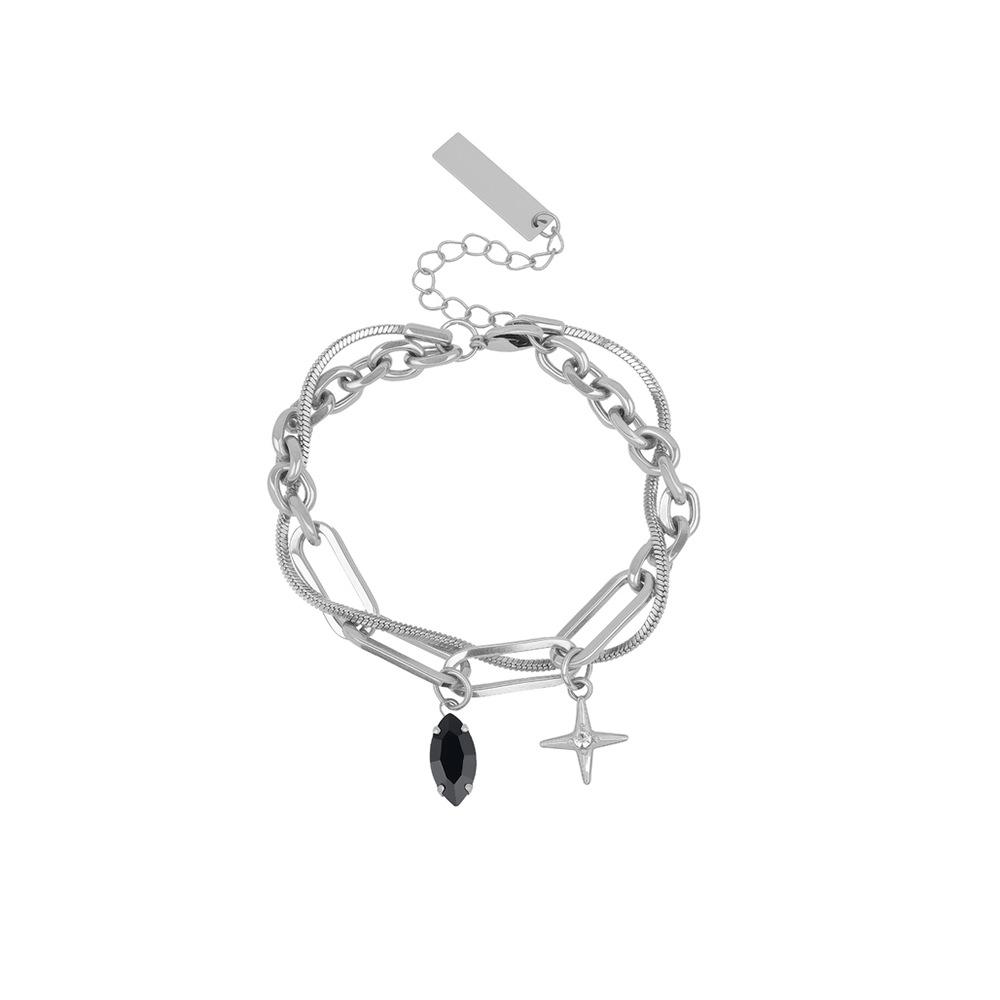Double Layer Starburst Hip Hop Bracelet – Adjustable Light Luxury Design
Double Layer Starburst Hip Hop Bracelet – Adjustable Light Luxury Design