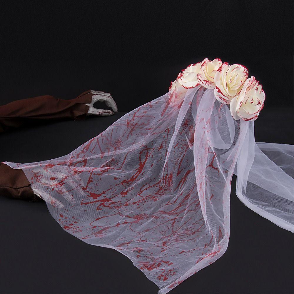 Mesh Halloween Bridal Headdress Blood Halloween Hairband Mask Set Gothic Women Hair Hoop Girls hairband
Mesh Halloween Bridal Headdress Blood Halloween Hairband Mask Set Gothic Women Hair Hoop Girls hairband