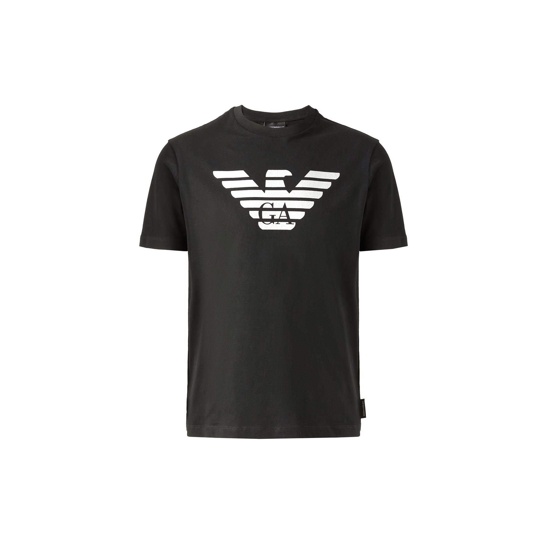 Emporio Armani Eagle Logo Printed Crew Neck Short Sleeve T-Shirt Unisex Tops Black 3Z1T88-1J00Z-0999 L
Emporio Armani Eagle Logo Printed Crew Neck Short Sleeve T-Shirt Unisex Tops Black 3Z1T88-1J00Z-0999 L