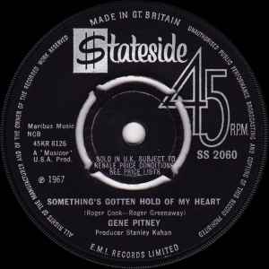 7inch Record GENE PITNEY - Something s Gotten Hold Of My Heart SS2060 Stateside 1967 UK Pop Used
7inch Record GENE PITNEY - Something s Gotten Hold Of My Heart SS2060 Stateside 1967 UK Pop Used