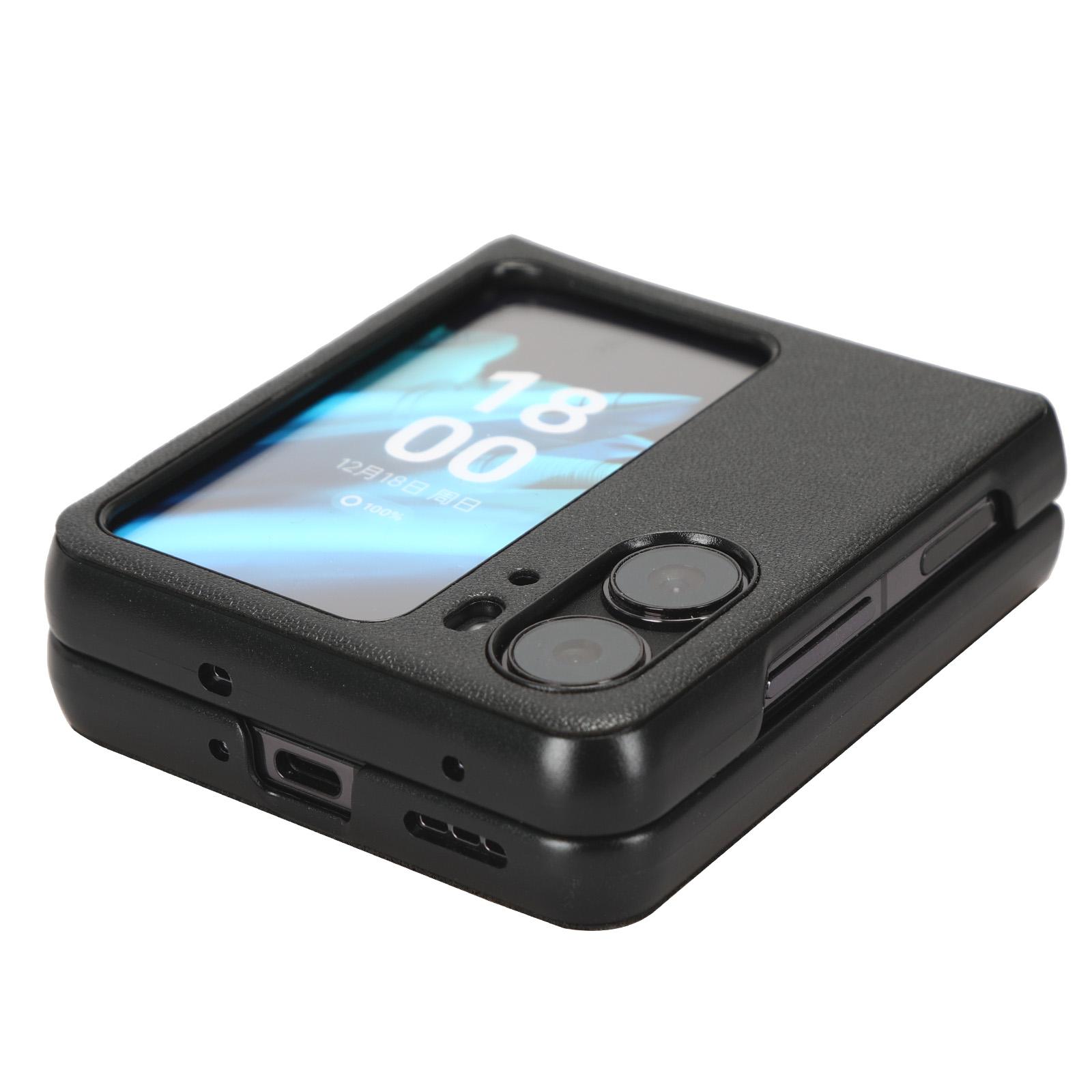 For Oppo Find N2 Flip 5G Drop Resistant PU Leather Coated PC Phone Case Protective Shell Black
For Oppo Find N2 Flip 5G Drop Resistant PU Leather Coated PC Phone Case Protective Shell Black