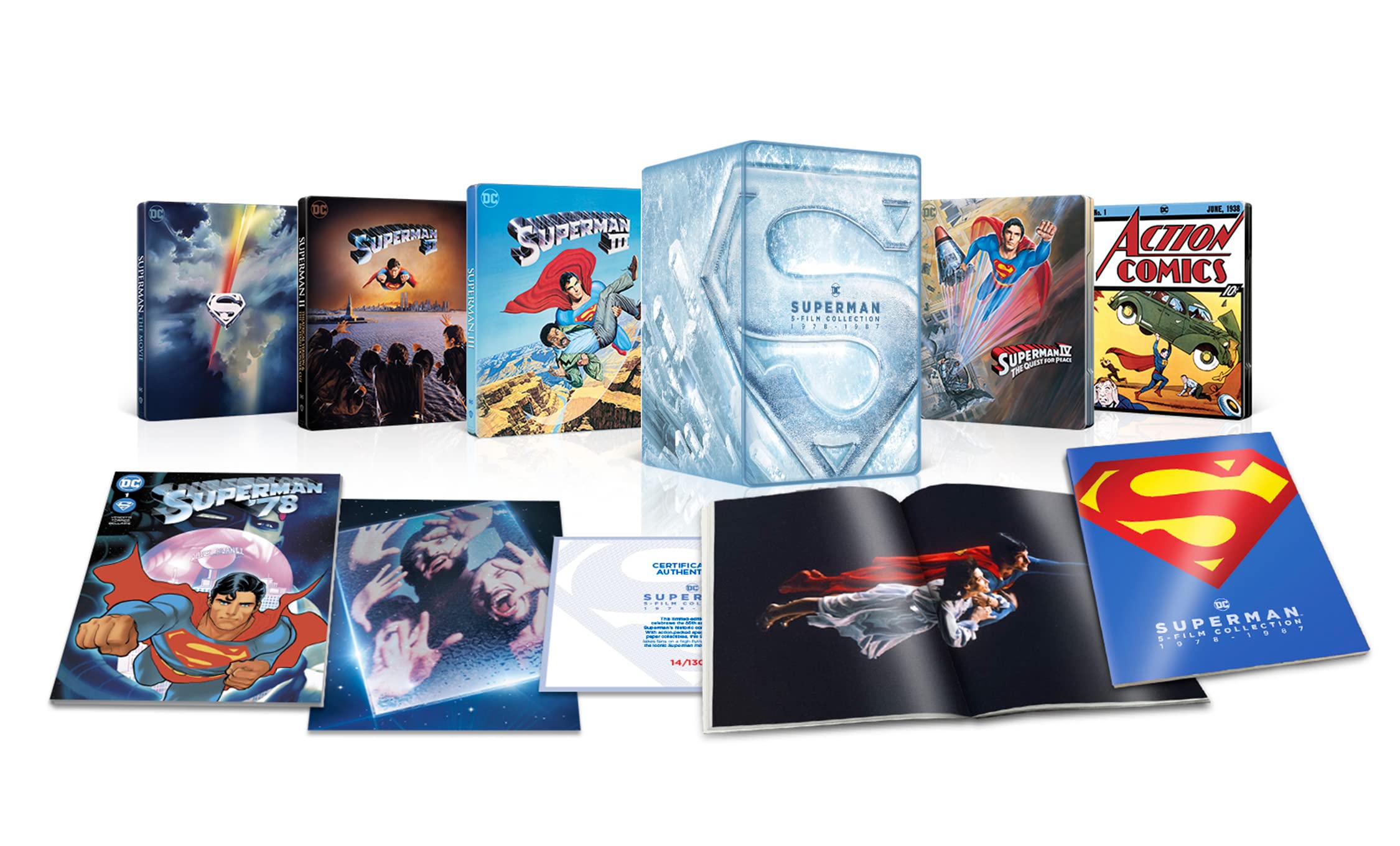 Superman Collection Metal Case Steelbook ULTRA HD premium ULTRA HD (Ограниченный выпуск) 5-Film & (4K и Blu-ray набор) (9 discs/paper included) [4K +
Superman Collection Metal Case Steelbook ULTRA HD premium ULTRA HD (Ограниченный выпуск) 5-Film & (4K и Blu-ray набор) (9 discs/paper included) [4K +