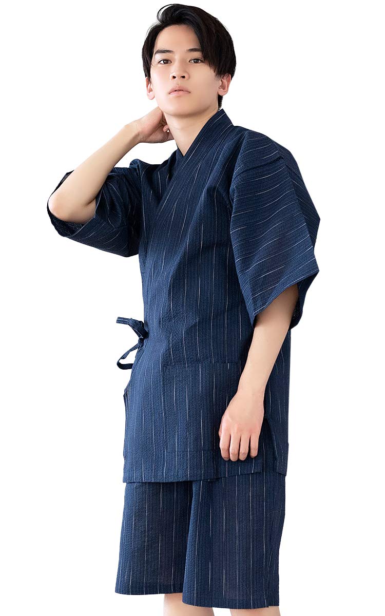 Men s Jinbei Pajamas Large Size(L) Stylish Summer Cotton Shijira Weave Two-Piece Father s Day Gift Japanese Traditional Loungewear
Men s Jinbei Pajamas Large Size(L) Stylish Summer Cotton Shijira Weave Two-Piece Father s Day Gift Japanese Traditional Loungewear