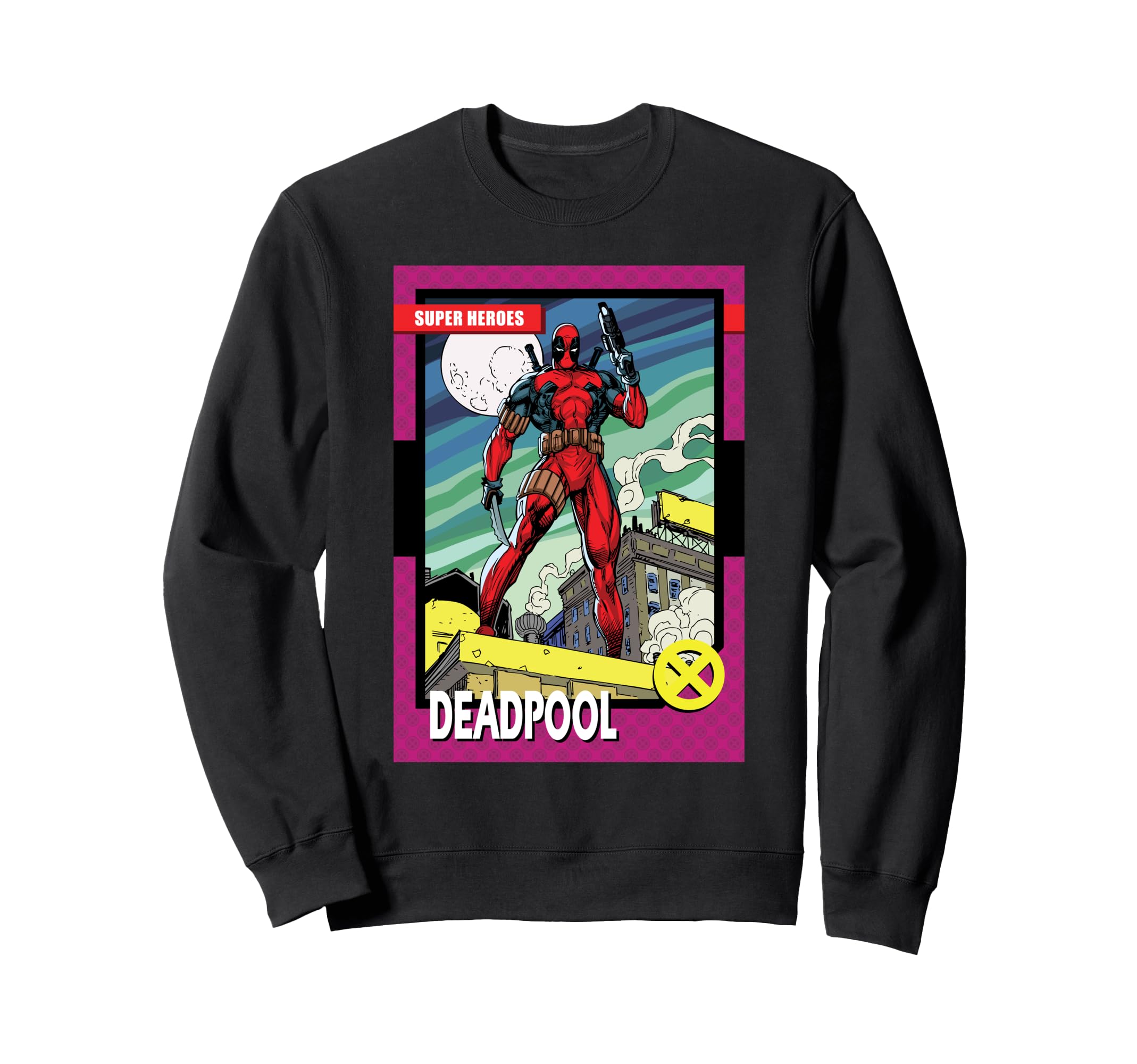 Marvel Deadpool Superheroes Trading Card Sweatshirt
Marvel Deadpool Superheroes Trading Card Sweatshirt