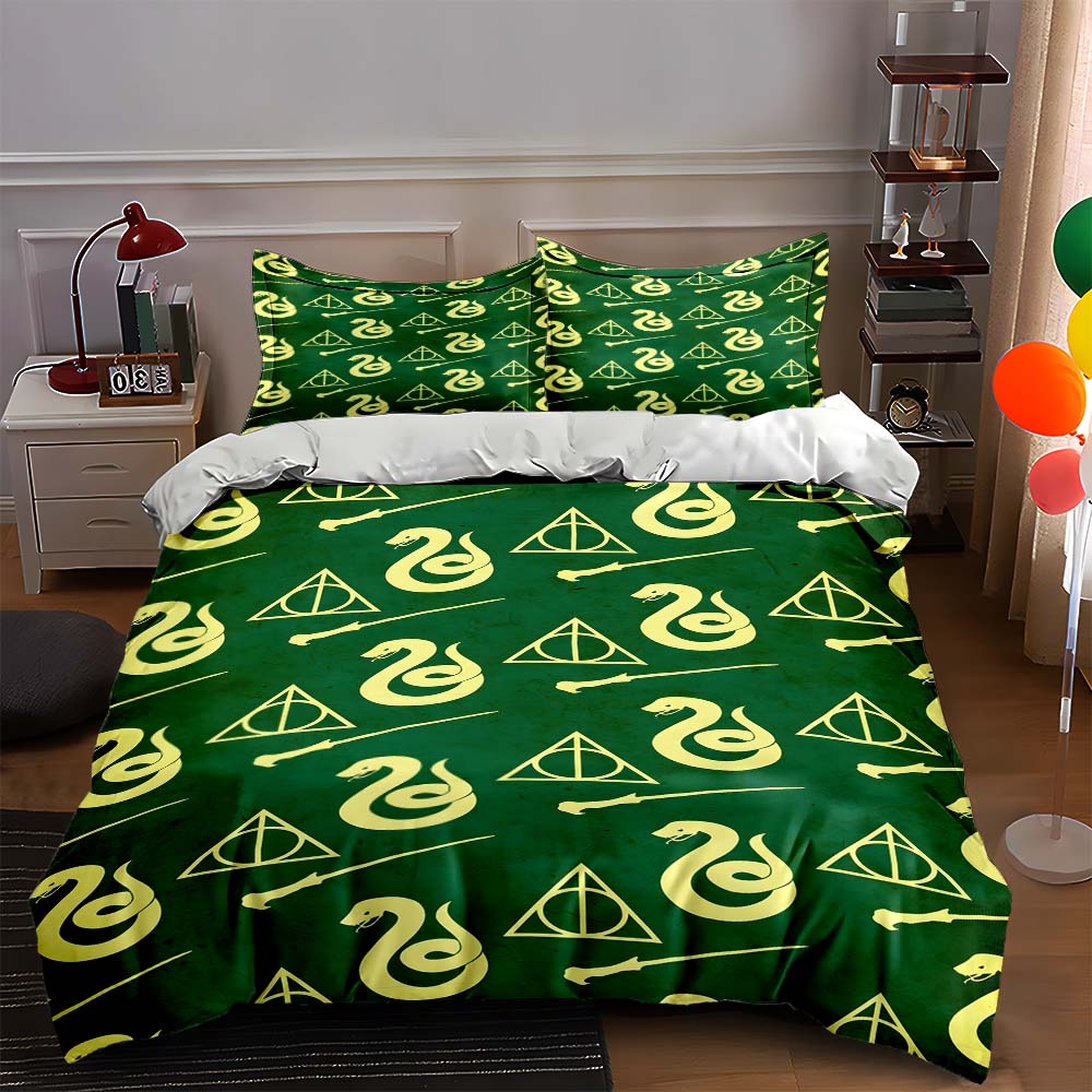 Snake, wand, triangle. Bedding Duvet cover sets Duvet covers Pillowcases gifts (1 * Duvet Cover 2 * Pillowcases, without duvet insert) 135x200cm
Snake, wand, triangle. Bedding Duvet cover sets Duvet covers Pillowcases gifts (1 * Duvet Cover 2 * Pillowcases, without duvet insert) 135x200cm